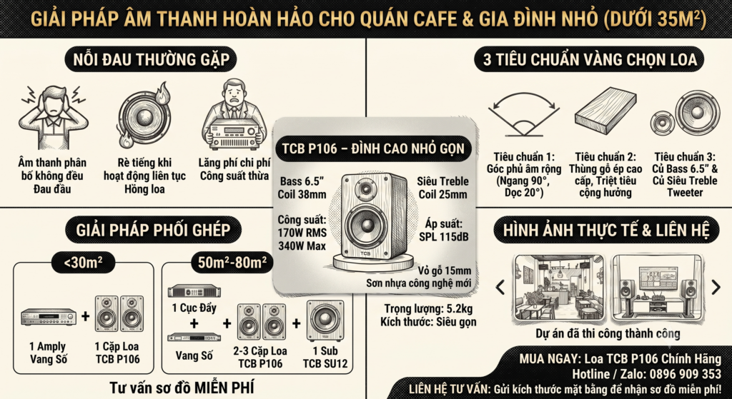 Loa quán Cafe