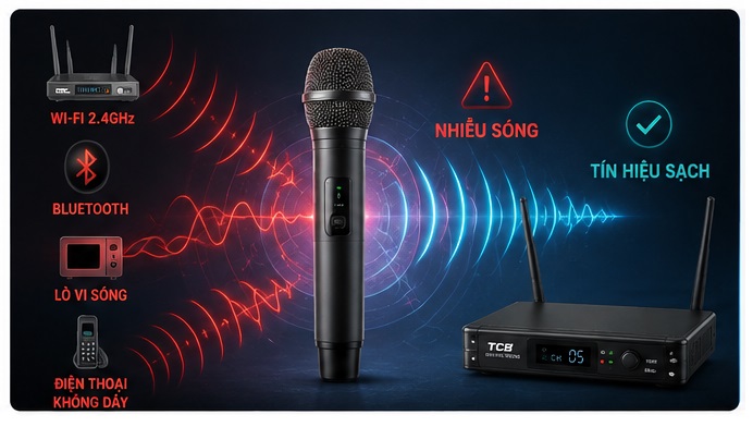 Micro 2.4 GHz bị nhiễu Wi-Fi và cách xử lý